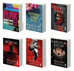Penelope Douglas Şeytan Gecesi Seti 5 Kitap (Punk 57 + Sığınak + Günaha Davet + Doğum Günü Kızı + Karanlık Şafak + Son İntikam)