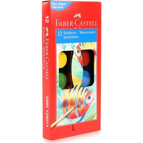 Faber Castell Suluboya 12 Renk
