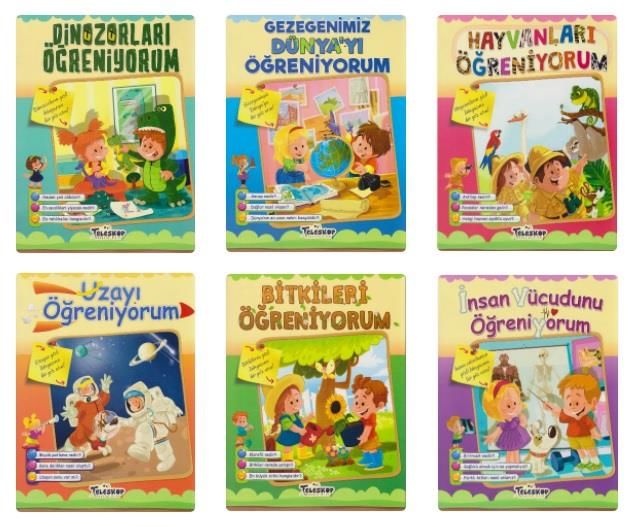 Teleskop Popüler Bilim Öğreniyorum Serisi 6 Kitap