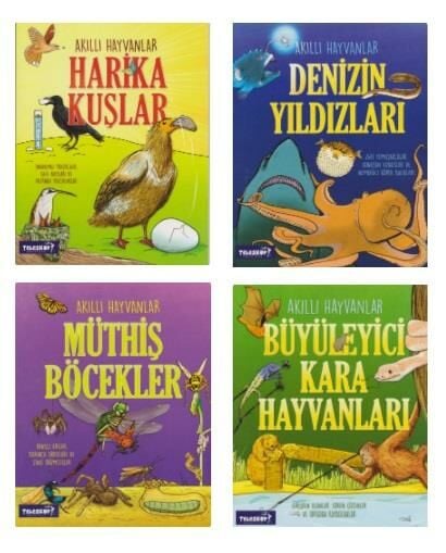 Teleskop Popüler Bilim Akıllı Hayvanlar Serisi 4 Kitap