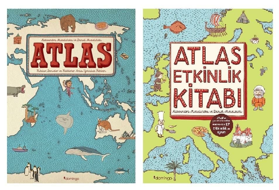 Atlas + Atlas Etkinlik Kitabı 2 Kitap ALEKSANDRA MIZIELINSKA