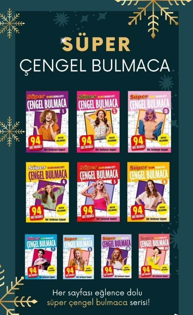 Süper Çengel Bulmaca Set (10 Kitap)