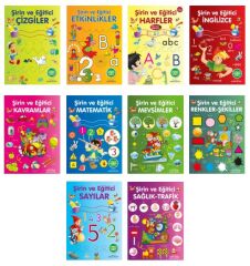 Şirin ve Eğitici Etkinlikler Seti 10 Kitap