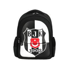 Beşiktaş Bjk 1903 Logo Desenli Suni Deri Okul Çantası