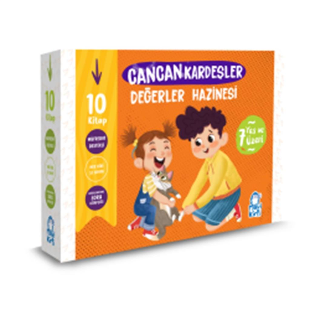 Mavi Kirpi 2. Sınıf Cancan Kardeşler Değerler Hazinesi 10 Kitap