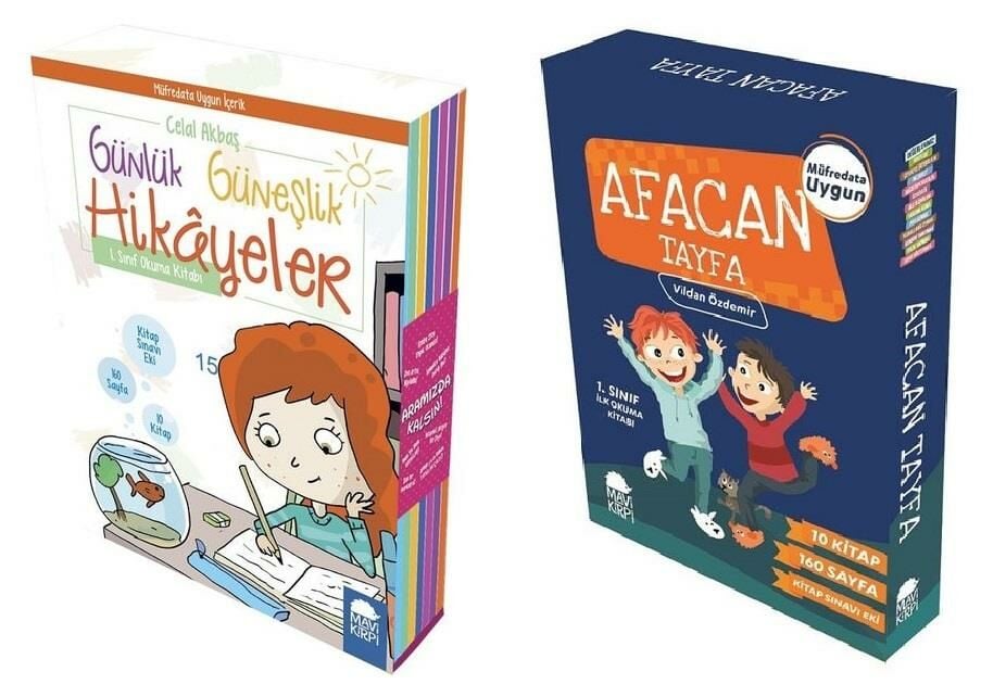 Mavi Kirpi 1. Sınıf Afacan Tayfa + Günlük Güneşlik Hikayeler 20li